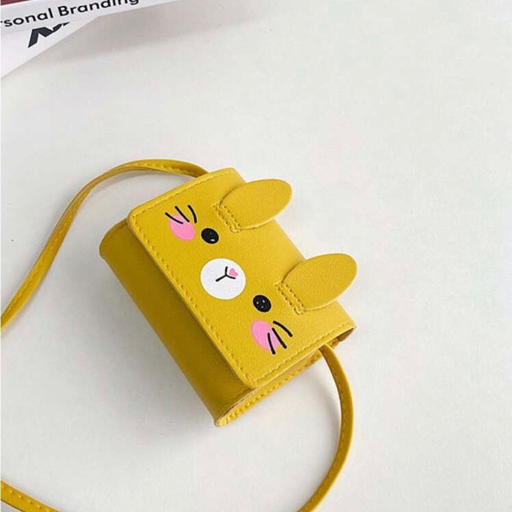 Adorable Yellow Bunny Crossbody Purse – Perfect for Toddlers & Little Girls! - Picture 2 of 5